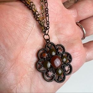 Double Strand Flower Necklace